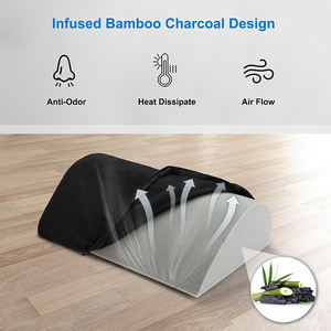 U149 Taburete Ergonómico de Soporte de Pierna Fondo Antideslizante con Cubierta Lavable Reposapiés de Oficina Debajo del Escritorio - Product Image 3