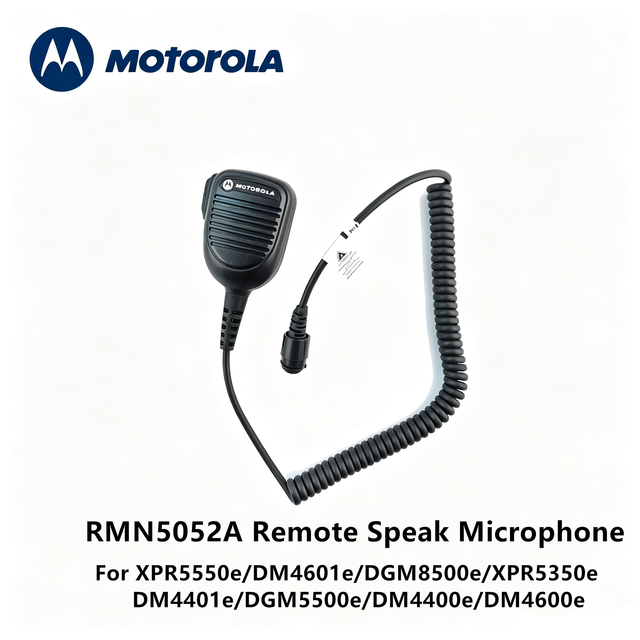 Motorola RMN5052A Remote Speak Microphone for XPR5550e DM4601e DGM8500e XPR 5350e DM4401e DGM5500e DM4400e DM4600e Radios