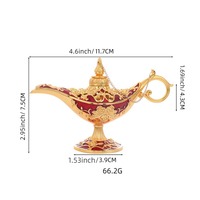 2024 rétro Aladdin légende lumière magique génie souhaitant lanternes Pot classique Costume accessoires lampe maison table décor artisanat affichage
