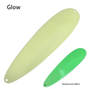 Leurre artificiel en acier inoxydable, grand leurre à paillettes de 8 et 9 pouces pour la pêche au bar à la traîne lente, leurre cuillère - Product Image 6