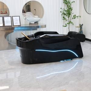 Nuevo lujo multifunción Silla de lavado de pelo cabeza <span class=keywords><strong>Spa</strong></span> belleza masaje eléctrico Silla de peluquero salón champú tazón de cerámica cama - Product Image 4