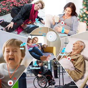 WiFi TUYA APP Système d'alarme Système de boutons d'appel Smart App Alert Bouton d'appel d'urgence Aide personnelle Alet pour les patients âgés - Product Image 4