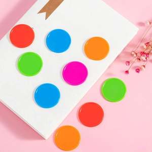 Fichas de Plástico Personalizadas al por Mayor, de Calidad, Coloridas, con Impresión de Logotipo y Número en Uno o Ambos Lados, para Accesorios de Juegos de Mesa - Product Image 3