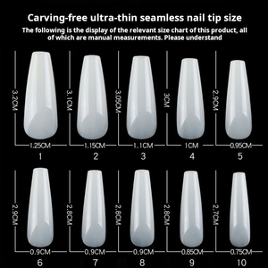 Boîte de 500 faux ongles en ABS, extensions d'ongles à couverture complète, à presser, pour usage professionnel en salon de manucure - Product Image 2