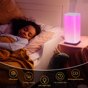 Lámpara de Noche Táctil de Silicona, Control Remoto, Recargable por USB, Regulable, LED ABS, Mini Lámpara de Mesa Moderna, Creativa, para Dormitorio, Mesita de Noche - Product Image 5