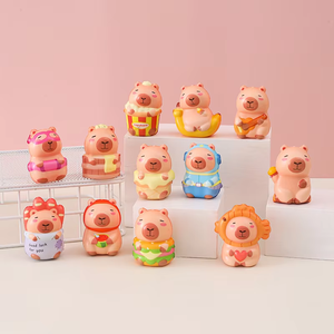 Capybara Plush Wet <b>Toy</b> Soft Cute Slow Rise Stress Relief <b>Desk</b> Decor Animal Figure Bulk Wholesale <b>Toys</b> - Product Image 4