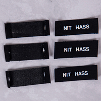 Étiquette tissée haute densité personnalisée pour vêtements, logo sur mesure, lavable, rectangulaire, pour le cou – Vente en gros OEM direct usine