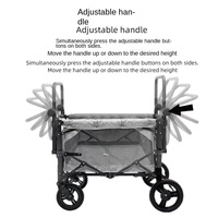 Bestseller Poussette Métallique Quatre Places à Vue Panoramique - Solution de Voyage Idéale pour le Camping en Plein Air