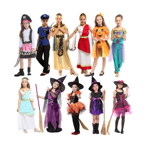 Disfraz de Halloween al por mayor, ropa de cosplay, disfraces de película de Halloween para niños, disfraz de espectáculo de <span class=keywords><strong>bruja</strong></span> de gasa púrpura para Halloween - Product Image 4