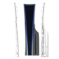 Coque rigide transparente pour console PS5 Slim, version disque ou numérique, remplacement de la coque de la console PS5 Slim