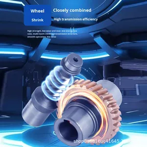 מפחית מהירות תמסורת תולעתית, מפחית מומנט RV50, משטח קשיח, התקנה אנכית, 1400 סל\\\"ד קלט - Product Image 4