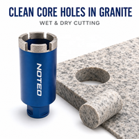 Foret diamanté sur mesure pour machine de forage, filetage UNC 7 (1 1/4 po) pour travaux sur béton, asphalte, routes et ponts