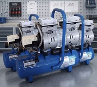 Compresseur d'air sans huile de 15 litres, Type Piston, à entraînement par courroie, fabricant de compresseurs sans huile