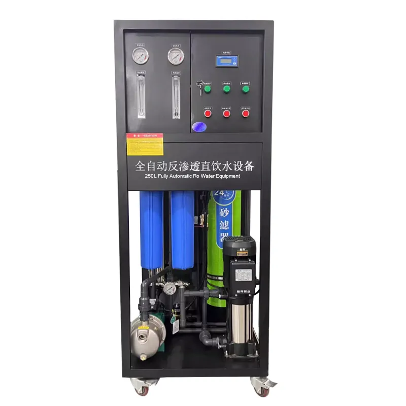 250Lph small ro plant water Factory directly offer filter Reverse Osmosis purified drinking water machine for home