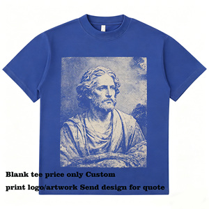 T-shirt personnalisé, vous pouvez choisir <span class=keywords><strong>le</strong></span> motif que vous aimez, coupe ample, épaules tombantes, t-shirts unis pour impression, coton de haute qualité - Product Image 1