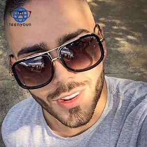 Teenyoun-<span class=keywords><strong>gafas</strong></span> De Sol cuadradas con remaches para mujer, anteojos De Sol femeninos De estilo piloto con gradiente, De <span class=keywords><strong>marca</strong></span>, UV400 - Product Image 3