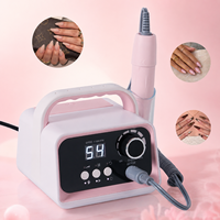 Perceuse à ongles portable 45000 tr/min 65W, moteur à balais ABS, faible vibration, outil de manucure et pédicure, machine à ongles