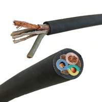 Cable Aéreo Flexible con Aislamiento de Caucho EPR, Resistente al Agua y al Aceite, Conductor de Cobre Puro al 99.9%, Clasificación IP44, 6mm