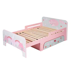 Toffy Friends Wooden Kids Bed Toddler Bed Kids Furniture Extension Bed