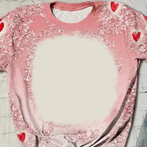 T-shirt monogramme d'été pour hommes, à manches courtes, col rond, t-shirt décontracté Western à imprimé léopard, corps moyen vierge pour sublimation, vente en gros - Product Image 6