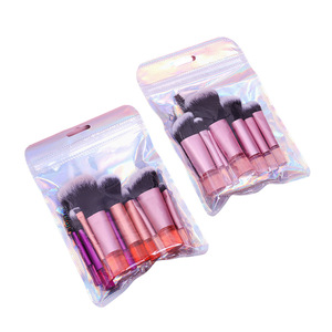 Set de 10 Brochas de Maquillaje Portátiles con Estuche de Viaje, Brochas de Pelo Sintético para Base, Rubor y Sombra de <span class=keywords><strong>Ojos</strong></span> - Product Image 5