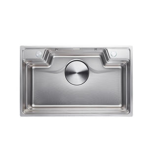 Fregadero de Cocina de Acero Inoxidable 304, 1.5mm de Grosor, Montaje Bajo Encimera, Un Solo Tazón, Superficie Cepillada, Fácil de Limpiar - Product Image 1