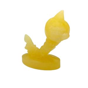 Venta al por mayor de curación Natural de piedra de cristal tallado animales de dibujos animados tallas pokeman Squirtle lapras - Product Image 6