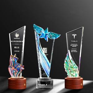 Nome individuale personalizzato all'ingrosso inciso trofeo premio di cristallo bianco di alta qualità con regali Souvenir di Base - Product Image 6