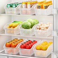 Koelkast opbergbox, voedselveilige PP plastic sorteerorganizer, keukenaccessoires, fruit, groenten, huishoudelijke snacks