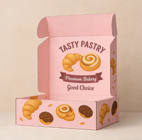 Boîte d'emballage personnalisée en carton pliable pour gâteaux, biscuits, brownies, cookies, beignets, boîte d'expédition