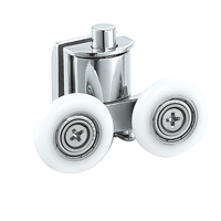 Accessoires de cabine de douche moderne en acier inoxydable, rouleau de porte coulissante en verre de diamètre 23 mm pour salle de bain