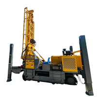 Foreuse hydraulique sur chenilles pour puits d'eau, machine de forage rotative diesel pour forages profonds de 500m, 600m, 700m, 800m