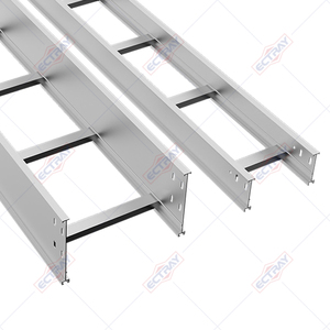 Bandeja de cables de aleación de aluminio estilo escalera para colocar cables en diferentes direcciones Bandeja de cables de aluminio - Product Image 5