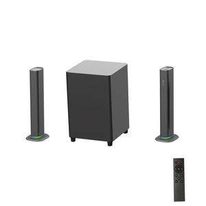 2024 mới 120W Sub Woofer speakerbt 2.1 <span class=keywords><strong>PC</strong></span> âm thanh bar rạp hát tại nhà AUX có dây vòm <span class=keywords><strong>stereo</strong></span> Soundbar TV Loa - Product Image 1