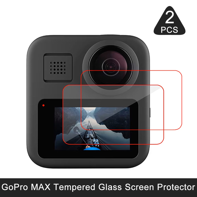 HONGDAK Tempered Glass Screen Protector for GoPro MAX 2 / MAX Case Protection Protective Film Housing Cover Accessories