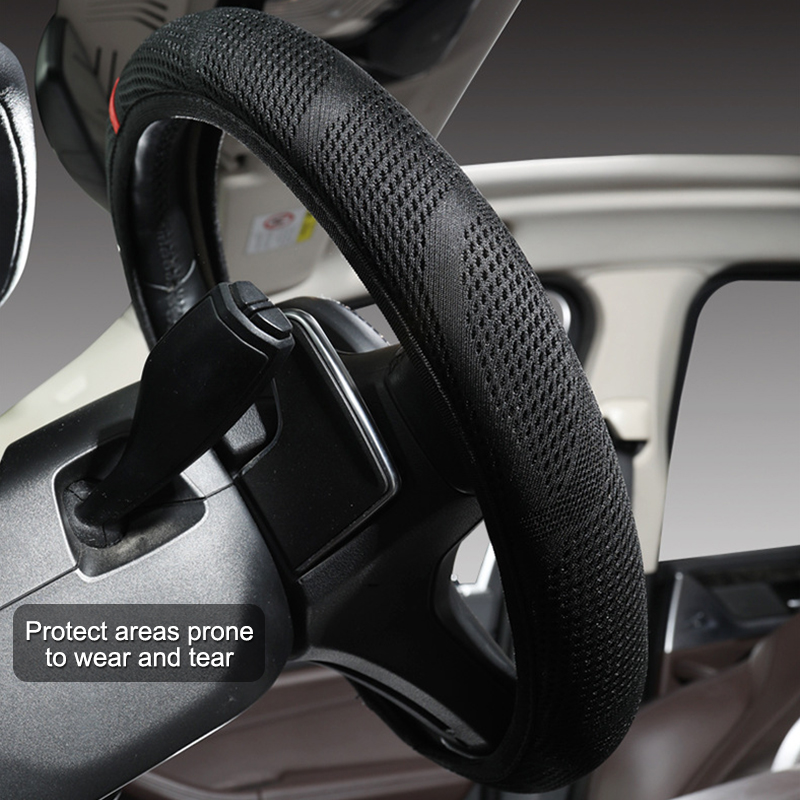 Autocamp IA-125 Universal Fashionable Business/Luxury Steering Wheel Cover - Breathable Wear-Resista