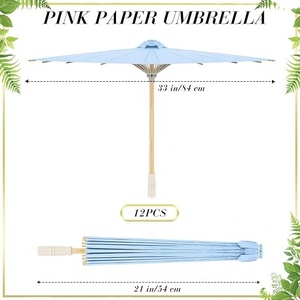 Parasol japonais chinois écologique de 33 pouces pour mariages, fêtes, photographie, costumes, cosplay, décoration de mariage - Product Image 6