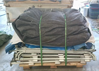Bassin pliable en PVC durable de 4000 litres pour l'élevage, grand réservoir à poissons pliable pour la vente
