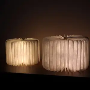 Yenilik hediyeler Lumio kitap lamba ahşap katlanır Led okuma lambası katlanabilir akordeon ahşap gece lambası