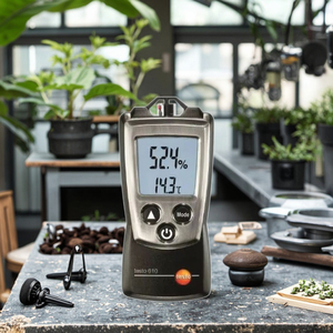 เทอร์โมไฮโกรมิเตอร์แบบพกพา Testo 610 สำหรับการวัดอุณหภูมิและความชื้นอย่างรวดเร็วและแม่นยำ พร้อมการคำนวณจุดน้ำค้างและจุดอุณหภูมิหลอดวัดความร้อน - Product Image 2