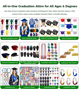 Conjunto de toga y birrete de graduación brillante personalizado 2026 con borla para adultos unisex, para licenciatura, universidad y preparatoria - Product Image 5
