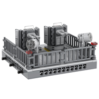 MOOXI Bricks MOC5100-B 187 pièces Support de mitrailleuse avant à assembler soi-même, Cadeau, Ensembles de blocs de construction éducatifs pour enfants, Jouets pour enfants