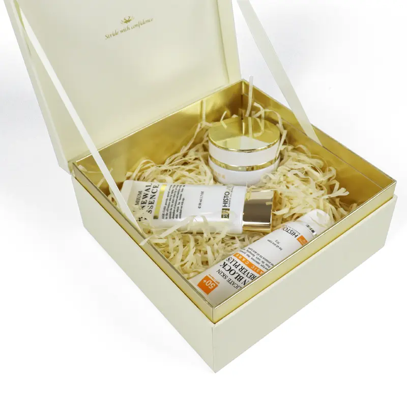 Kroon Winnen Luxe Grote Cosmetica Verpakking Textuur Papier Cajas De Personalizadas Kartonnen Hond Abonnement Parfum Papieren Dozen