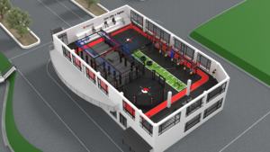 Cage Portable pour <span class=keywords><strong>MMA</strong></span> et Boxe avec Anneau de Levage, Équipement pour Entraînement et Compétition - Product Image 5