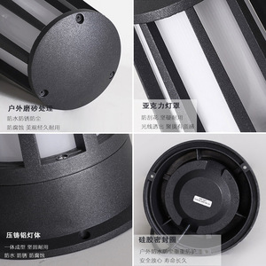 Lámpara de Jardín Impermeable para Exteriores, 2W, Lámpara Ambiental para Terraza, Patio, Villa, Iluminación de Paisaje - Product Image 3