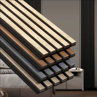 Paneles Acústicos Modernos de MDF, Absorbentes de Sonido, Ignífugos, de Madera Alistonada, Personalizados, Impermeables, Ecológicos, Paneles de Pared para el Hogar, Envío Gratuito