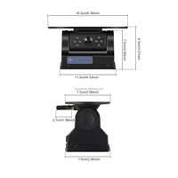 Caméra de recul Podofo pour voiture, vision nocturne, étanche, WiFi sans fil, magnétique, avec batterie solaire pour camping-car/camion