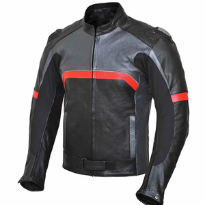 Blousons de moto en cuir véritable respirant pour hommes avec protection supérieure contre les chutes, course, Cordura, service OEM et ODM - Product Image 2
