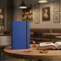 Carnet de notes A6 personnalisable avec reliure cousue, couverture en cuir PU, sangle élastique, écologique, logo de marque personnalisé