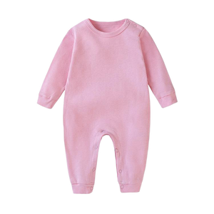 Tinta unita bianco pagliaccetto ricamato nome abbigliamento <span class=keywords><strong>per</strong></span> bambini monogramma vestiti <span class=keywords><strong>per</strong></span> neonati manica lunga in cotone - Product Image 3